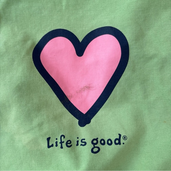 Green string bag . Life is good. - Picture 5 of 7